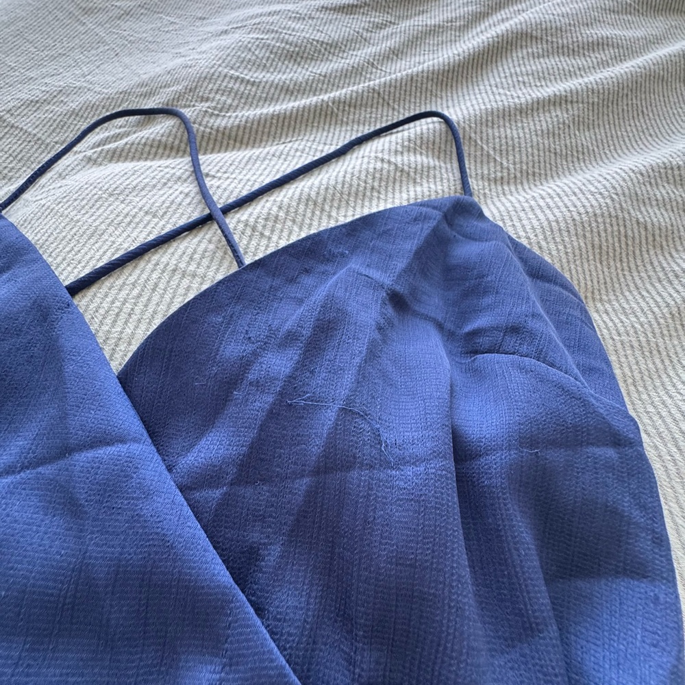 Angel Biba Blue formal wrap dress - Picture 6 of 8